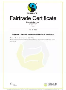 Fairtrade Certificate — Zakres standardów · strona 2
